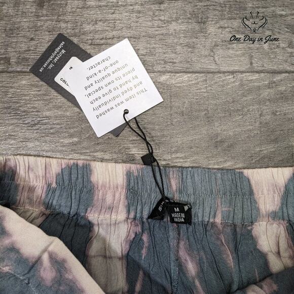 Sim & Sam Tie Dye Tie Waist Midi Skirt Size M - Picture 2 of 5